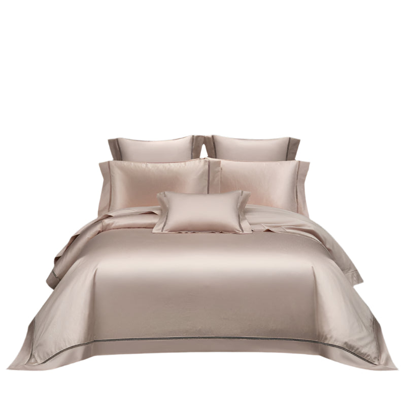 140 Long-staple Cotton Pure Cotton All Cotton Four-piece Jacquard Beddings High-grade Five-star Hotel Quilt Cover Bedding
